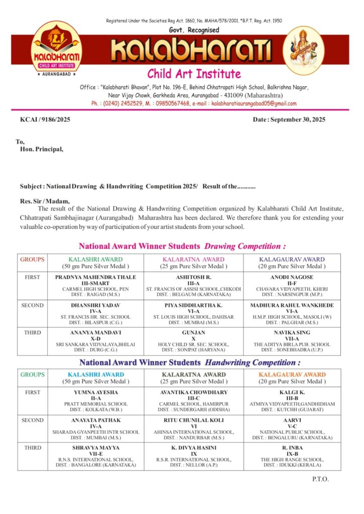 Kalabharati result 2025 page 4